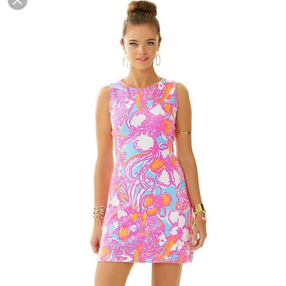 Lilly Pulitzer Shorely Blue Feeling Tanked Dress